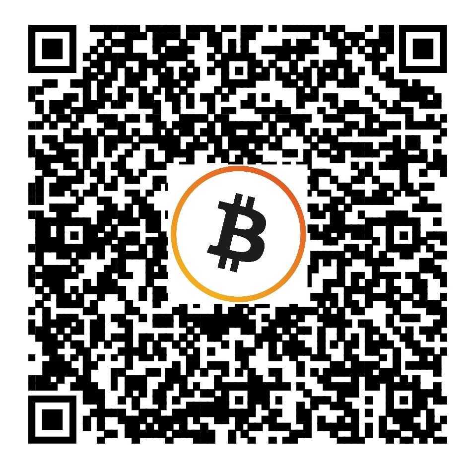 Bitcoin QR code — scan to send sats to BitKwa over Lightning or on-chain.